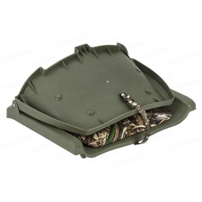 Сиденье судовое в лодку катер и яхту Molded Fold-Down камуфляж REALTREE MAX 5 складное пластиковое 520 мм