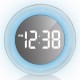 Настінні годинники Technoline WS8086 з LED дисплеєм та кольоровою підсвіткою, електронний механізм, білий