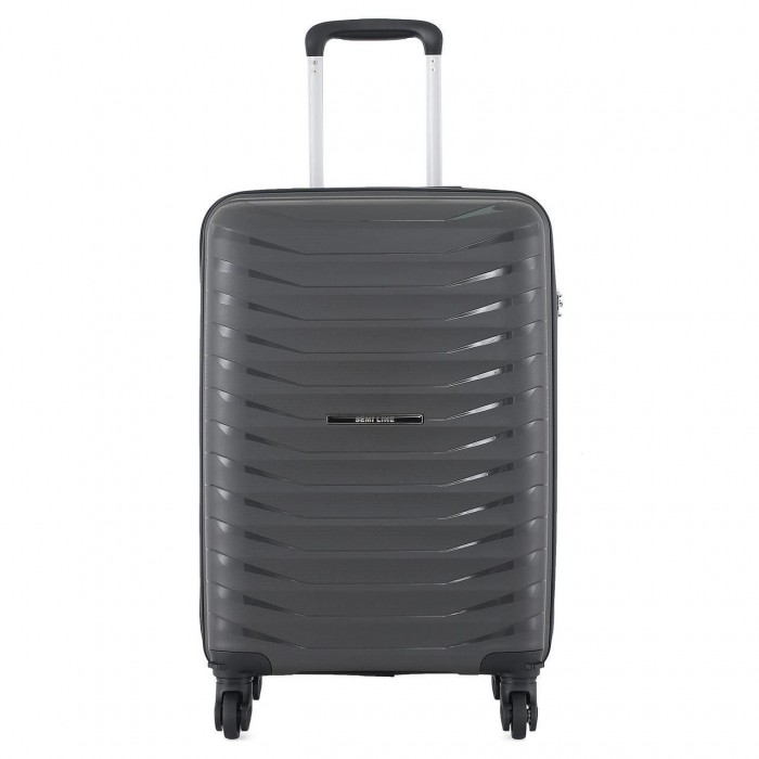 Чемодан Semi Line 21" S Темно-серый T5586-2 с съемными колесами и кодовым замком для ручной клади 42 л