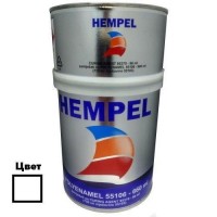 Фарба для суден човнів POLYENAMEL біла White 750 мл двокомпонентна Hempel висока стійкість до морської