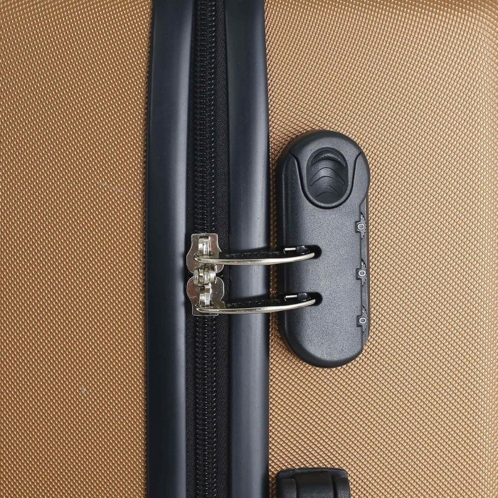 Чемодан Semi Line 24" M Коричневий T5693-2 67 л на 4 колесах з ABS-пластика з кодовим замком для бізнес-поездок