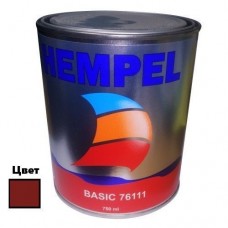 Краска для лодочных судов необрастающая BASIC Hempel красная Red 0.75 литра для яхт и катеров из