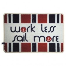 Коврик “Work less sail more” 68х44 см Marine Business ворсовый полиамидный для яхты и офиса