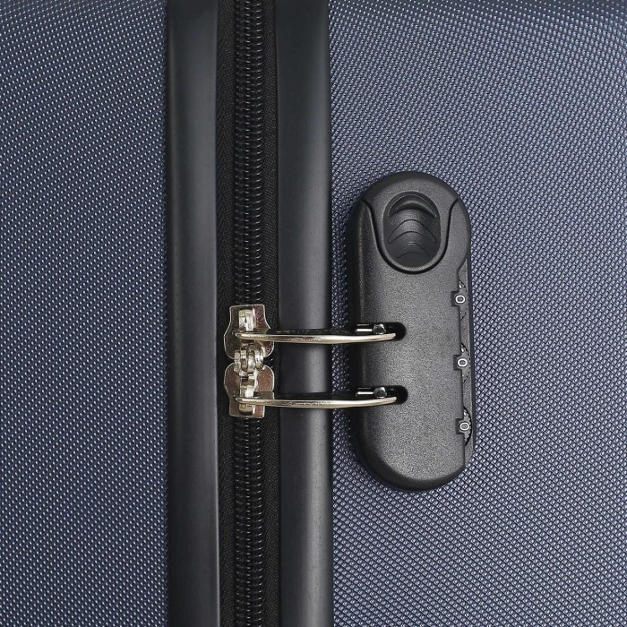 Чемодан Semi Line 28" L Темно-синий T5691-3 с кодовым замком, 4 колеса, объем 99 л, ABS-пластик для поездок