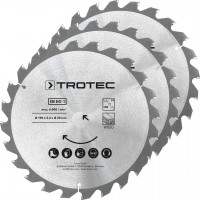 Пильный диск Trotec 190х20х2.2 HW24 Wood 3 шт для циркулярной пилы, твердосплавный, 24 зуба для резки