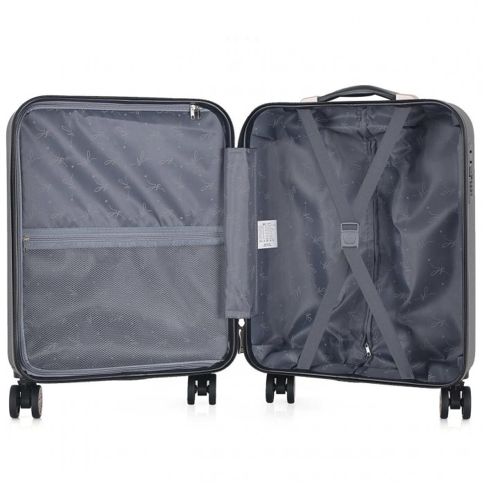Чемодан Semi Line 20" S Черный T5787-1 35л ABS-пластик 4 колеса кодовый замок ручная кладь