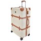 Чемодан Semi Line 28" L Екрю/Коричневий T5670-4 з кодовим замком, 4 колеса, ABS-пластик, 96.5 л для авіаперельотів
