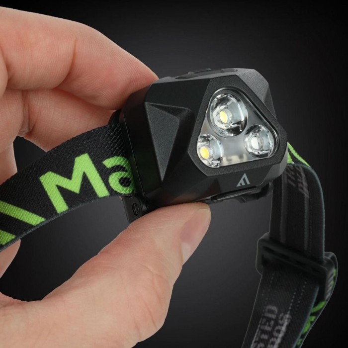 Налобний ліхтар Mactronic Illuma 430 Лм Холодний Білий/Нейтральний Білий/Червоний LED USB-C IPX4 130 м акумулятор 600