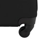 Чемодан Semi Line 20" S NASA Black T5798-1 для ручної поклажі 35 л з ABS-пластику 4 колеса з кодовим замком м'який