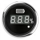 Цифровий судновий вольтметр I GAUGE 52MM з LED екраном 8-16В чорний нержавіюча сталь
