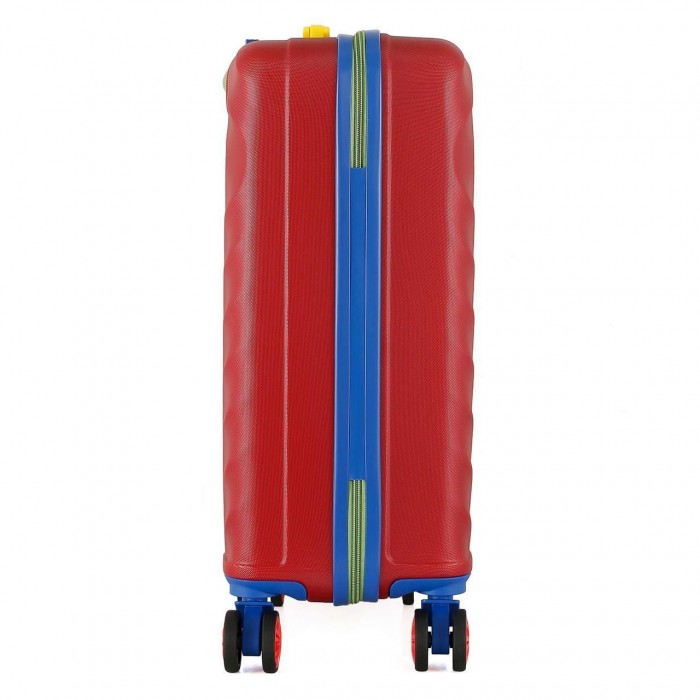 Чемодан Semi Line 20" S Червоний T5802-1 42 л ABS-пластик, кодовий замок, 4 колеса, ручна поклажа, легкий, Польща