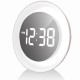 Настінні годинники Technoline WS8086 з LED дисплеєм та кольоровою підсвіткою, електронний механізм, білий