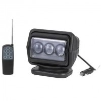 Прожектор CH015B-LED-60W 4800lm чорний 12В морський для човнів і катерів з кріпленням і вологозахистом