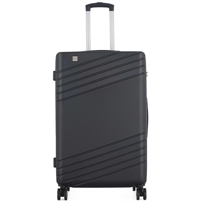 Чемодан Semi Line 28" L Чорний T5789-3 - жорсткий ABS-пластик 104 л з кодовим замком та 4 обертовими колесами