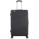 Чемодан Semi Line 28" L Чорний T5789-3 - жорсткий ABS-пластик 104 л з кодовим замком та 4 обертовими колесами