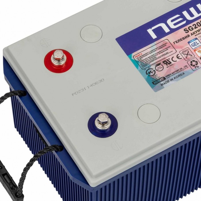 Аккумулятор гелевый Newmax Корея 200 Ah 12 V для лодочных электромоторов 100Ah SG2000H gel