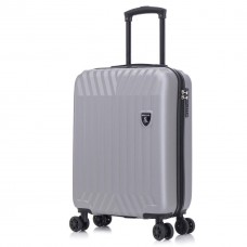 Чемодан Semi Line 20" S Серый T5857-1 для ручной клади легкий ABS-пластик 4 вращающихся колеса с кодовым замк