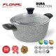 Кастрюля Flonal Dura Induction 4.3 л с крышкой Pyrex антипригарное покрытие Magma-Tech Plus для любых плит