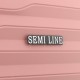 Чемодан Semi Line 20" S Розовый T5779-1 полипропилен 4 колеса кодовый замок ручная кладь 34 л