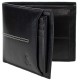 Чоловіче шкіряне портмоне Semi Line RFID Чорне P8267-0 з захистом RFID, 10 кишень для карток та відділенням