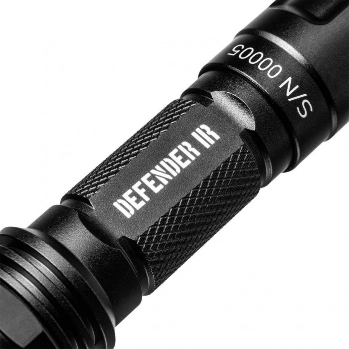 Тактичний ліхтар Mactronic Defender 400 Лм + ІК 940 нм дальнобійний вологозахищений IPX7 4 режими чорний