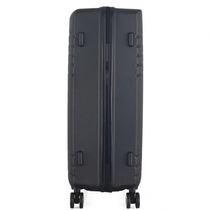 Чемодан Semi Line 28" L Чорний T5789-3 - жорсткий ABS-пластик 104 л з кодовим замком та 4 обертовими колесами