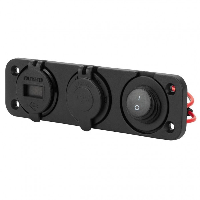 Прикурювач + USB YJ-SPP005 морський для човнів і катерів 12V вологозахисний з захистом від перегріву