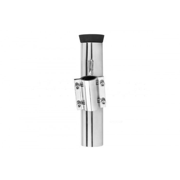 Держатель удочки нержавейка для лодки и катера 1″ HORIZONTAL HF07-320S леерный глубина стакана 250 мм