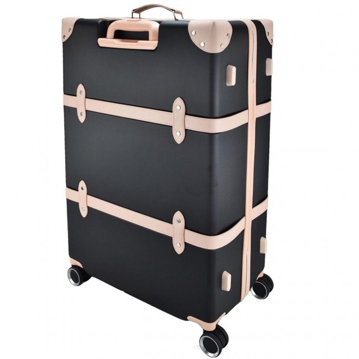 Чемодан Semi Line 28" L Черный/Розовый Крем T5671-4 большой 96.5 л из ABS-пластика с кодовым замком и 4 колес
