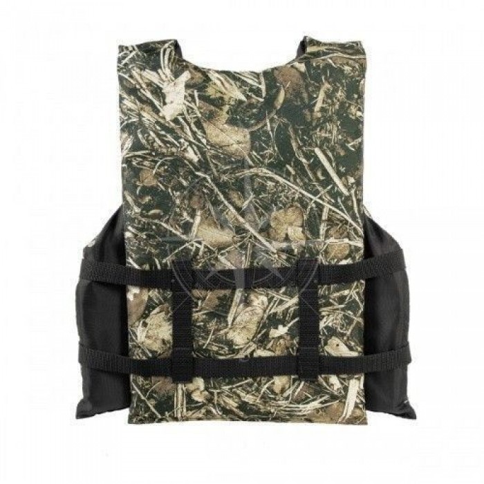 Жилет страховочный CAMO XS-2XL свыше 40 кг камуфляж AIRHEAD Kwik Tek прочный материал два кармана