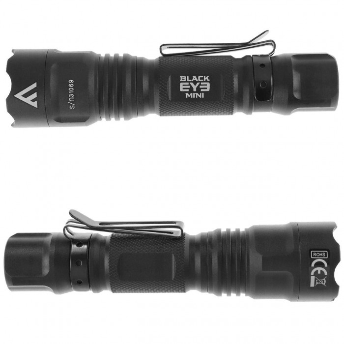Тактический фонарь Mactronic Black Eye Mini 135 Лм с фокусировкой, водонепроницаемость IPX5, 2 режима