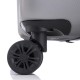 Чемодан Semi Line 20" S Серый T5857-1 для ручной клади легкий ABS-пластик 4 вращающихся колеса с кодовым замк