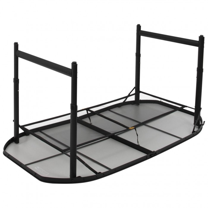 Стол Bo-Camp Northgate Овальный 150x80 см Черный/Серый легкий с телескопическими ножками для кемпинга и отдых