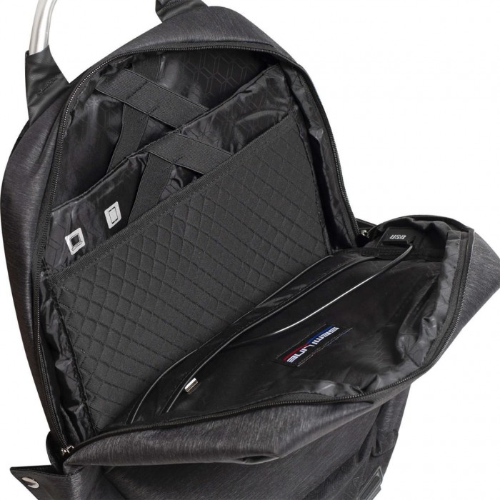Городской рюкзак Semi Line USB 21 Black P8252-0 водоотталкивающий для ноутбука до 15.6" с USB-выходом и орган