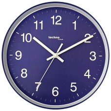 Настенные часы Technoline WT7520 Blue синий кварцевый механизм диаметр 240 мм бесшумный ход