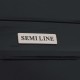 Чемодан Semi Line 20" S Чорний T5618-1 легкий з поліпропілену з кодовим замком і 4 колесами для ручної поклажі 31