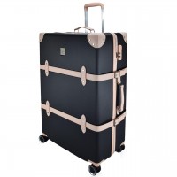Чемодан Semi Line 28" L Черный/Розовый Крем T5671-4 большой 96.5 л из ABS-пластика с кодовым замком и 4 колес