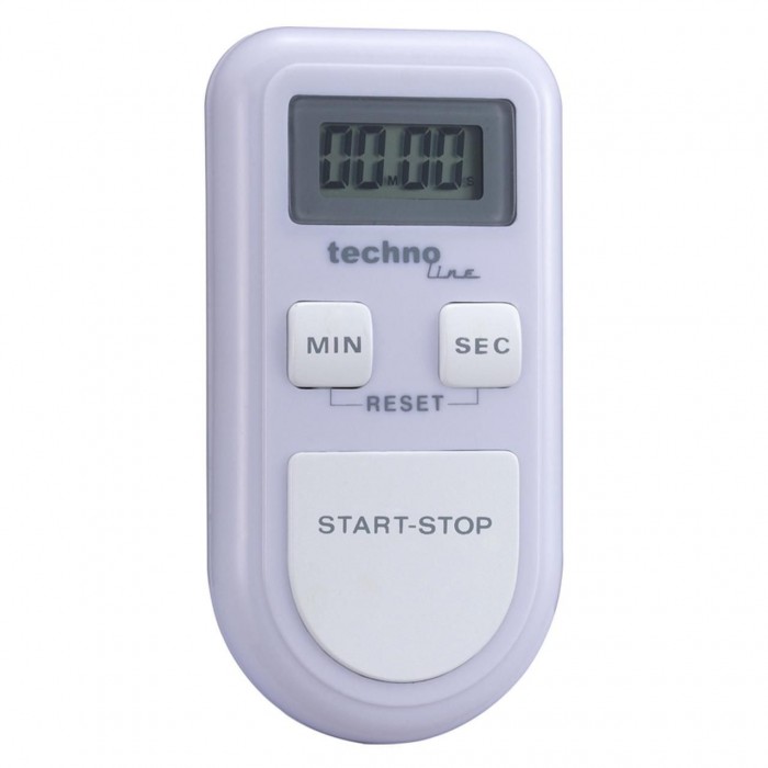 Кухонний таймер Technoline KT100 Magnetic White цифровий з магнітом, зворотний відлік до 100 хвилин