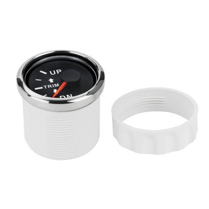 Датчик трима судовой для лодки и катера I GAUGE 52MM черный LED дисплей хромированная рамка аналоговый