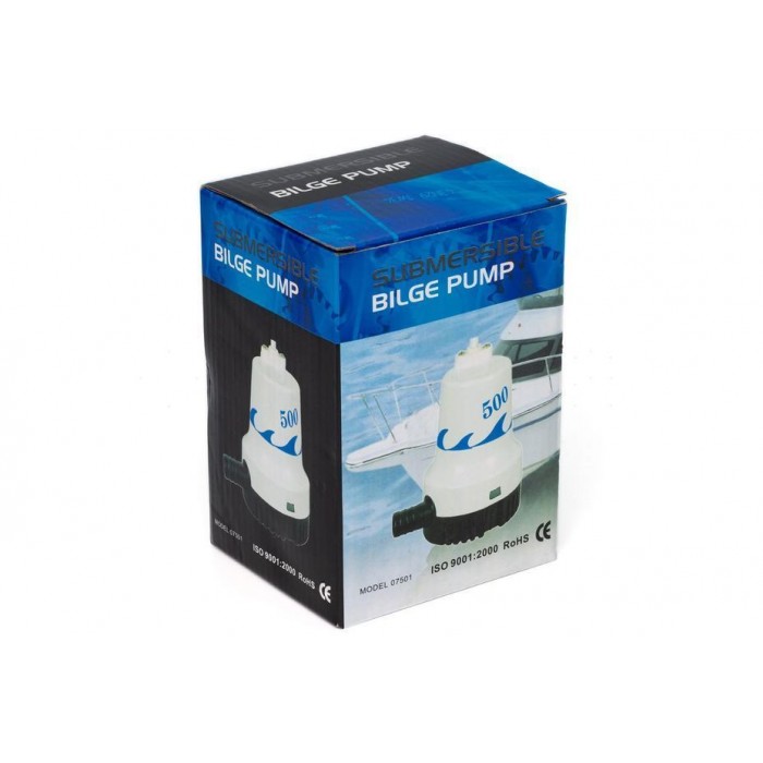 Помпа 500GPH 12V WW-07501 для лодки и катера трюмная производительность 31.8 л/мин высота подъема 4.5 м