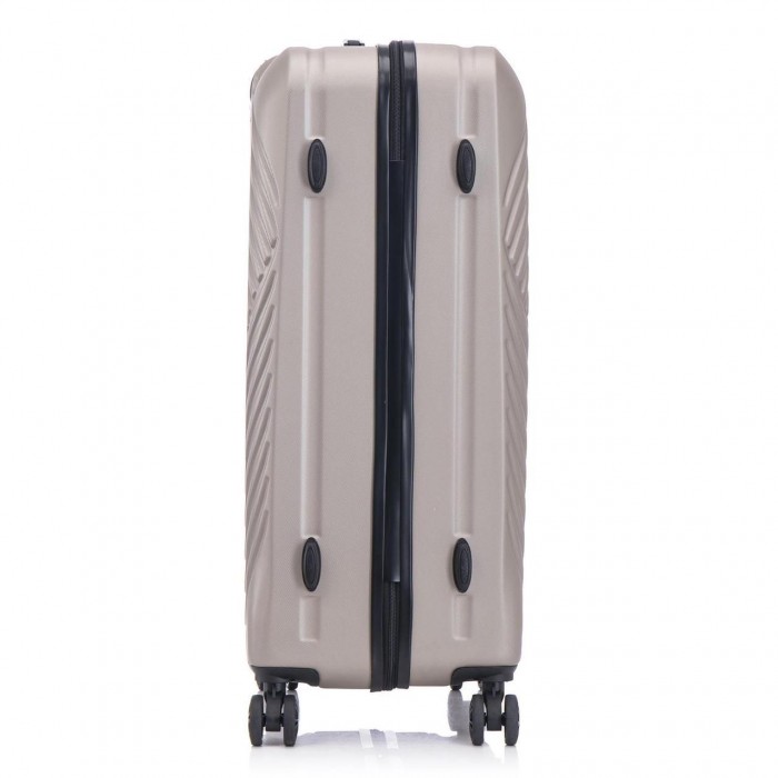 Чемодан Semi Line 24" M Шампань T5864-2 69 л ABS-пластик с кодовым замком и 4 вращающимися колесами