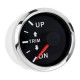 Датчик трима судовой для лодки и катера I GAUGE 52MM черный LED дисплей хромированная рамка аналоговый
