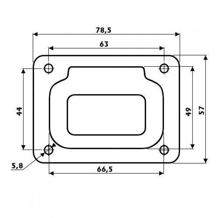 Схована ручка люка Heavy Duty Оскулати 785х57 мм з нержавіючої сталі для яхт і човнів