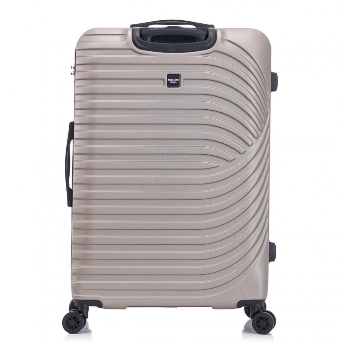 Чемодан Semi Line 24" M Шампань T5864-2 69 л ABS-пластик с кодовым замком и 4 вращающимися колесами