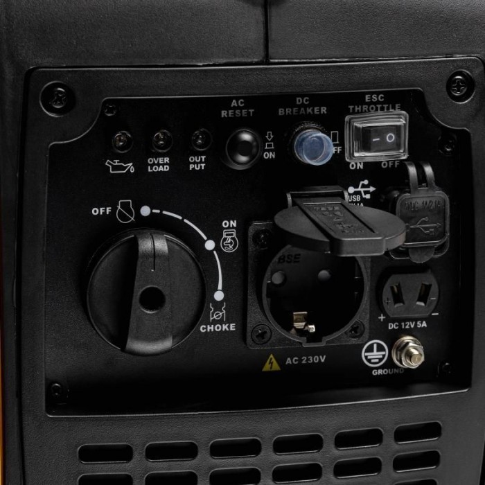 Бензиновий інверторний генератор Ренджер Kraft Pro 1.1 кВт 1200 RA 7752 для дачі з чистим синусоїдальним виходом.