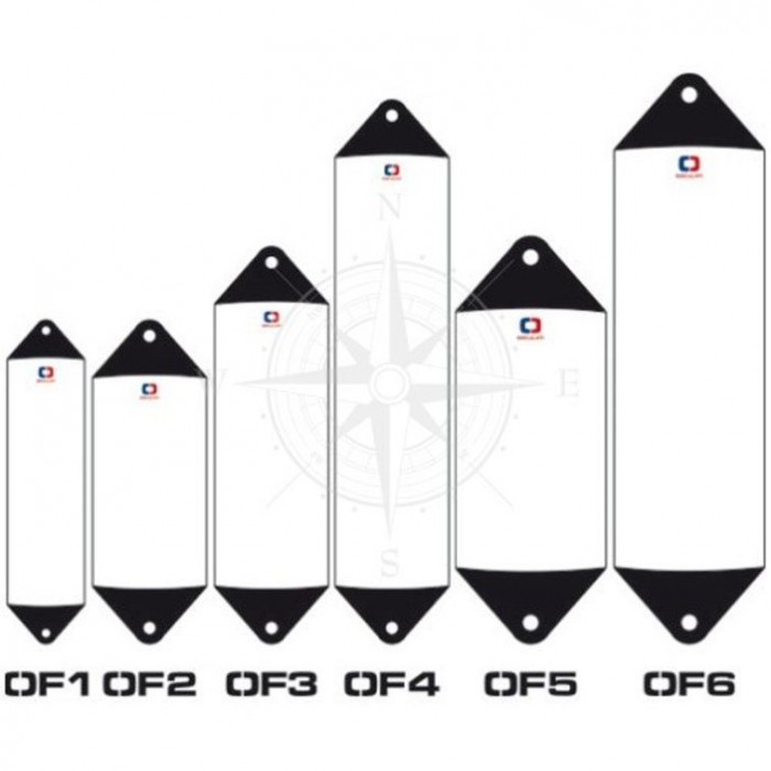 Кранец Heavy Duty OF4 белый Osculati 22 см диаметр 104 см длина надувной клапан ПВХ Италия