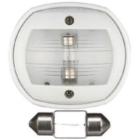 Кормовий вогонь для катера Compact 12 12 В 10 Вт білий пластиковий Оскулати з сертифікатом RINA монтаж