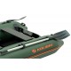 Колибри КМ-260Д (Kolibri KM-260D Профи) зелёная моторная килевая надувная лодка + слань-книжка