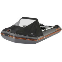 Тент носовой для лодки Kolibri (KM-300DL, KM-330DL(DSL), KM-360DSL) большой, черный