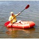 Пакрафт для рафтинга Ладья ЛП-245 Комфорт для бурной воды с водоотливами легкий 8 кг красный 250 кг 245 см